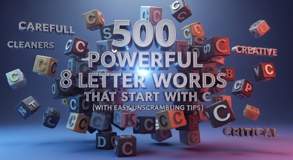 500 Powerful 8 Letter Words That Start With C