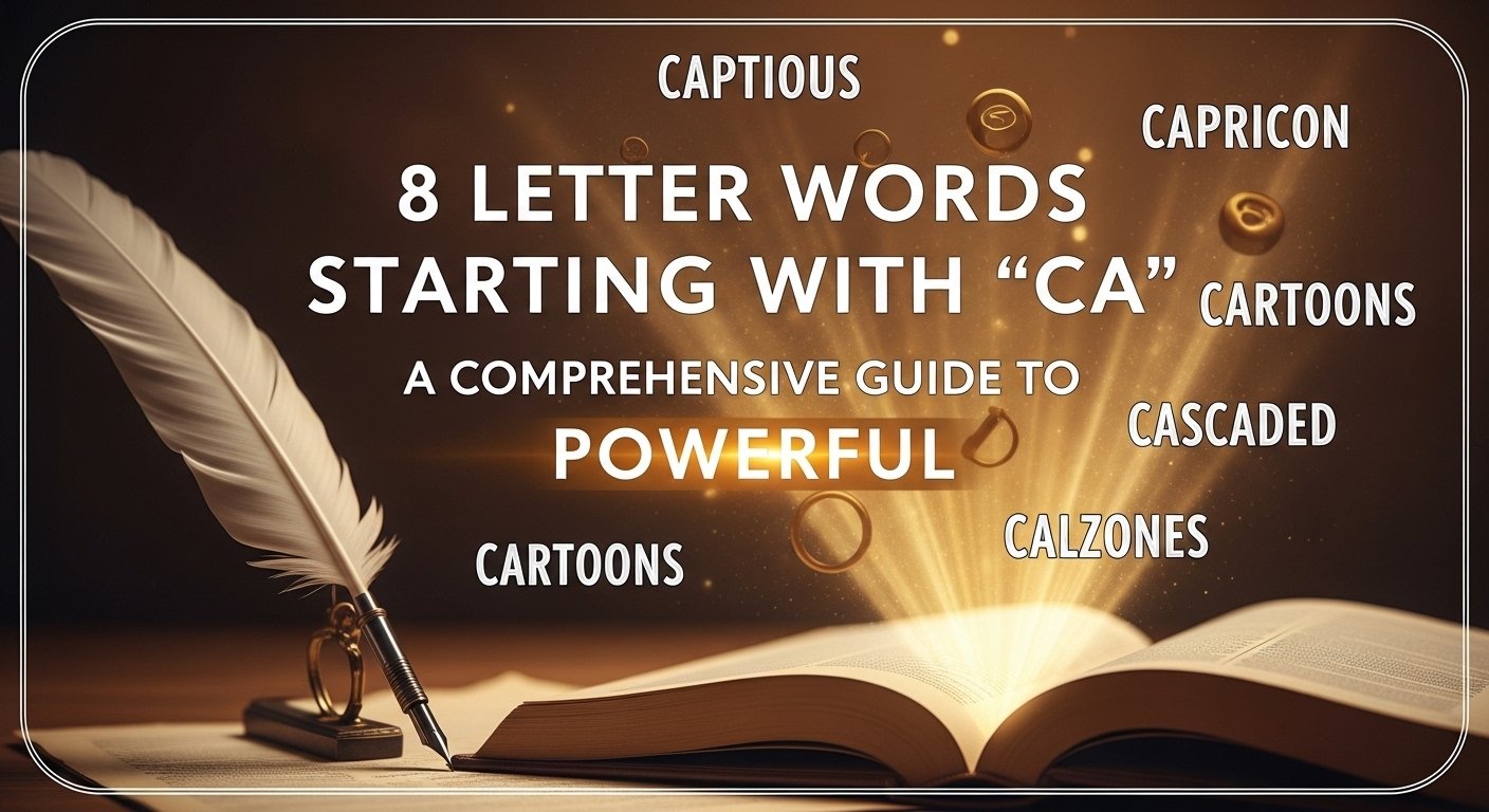 8 Letter Words Starting with Ca