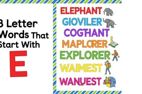 8 letter words that start with e