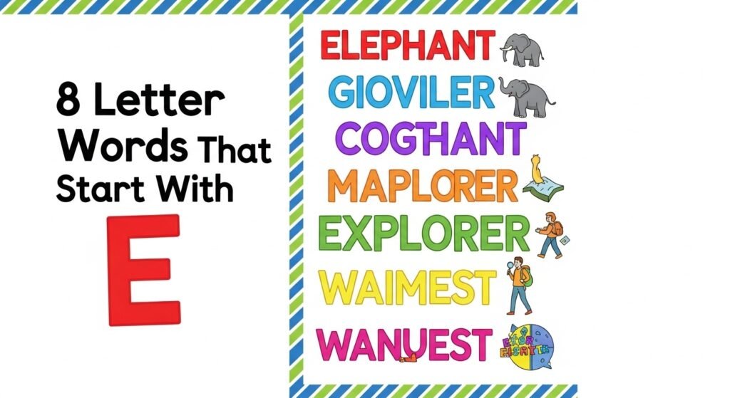 8 Letter Words That Start With E