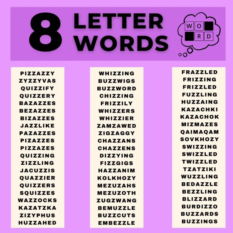 8 Letter Words