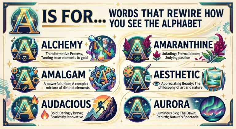 Letter Words Starting with A