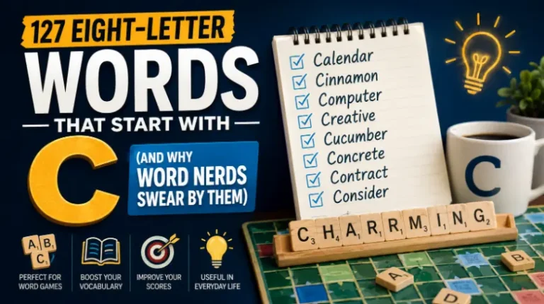 127 Eight-Letter Words That Start With C